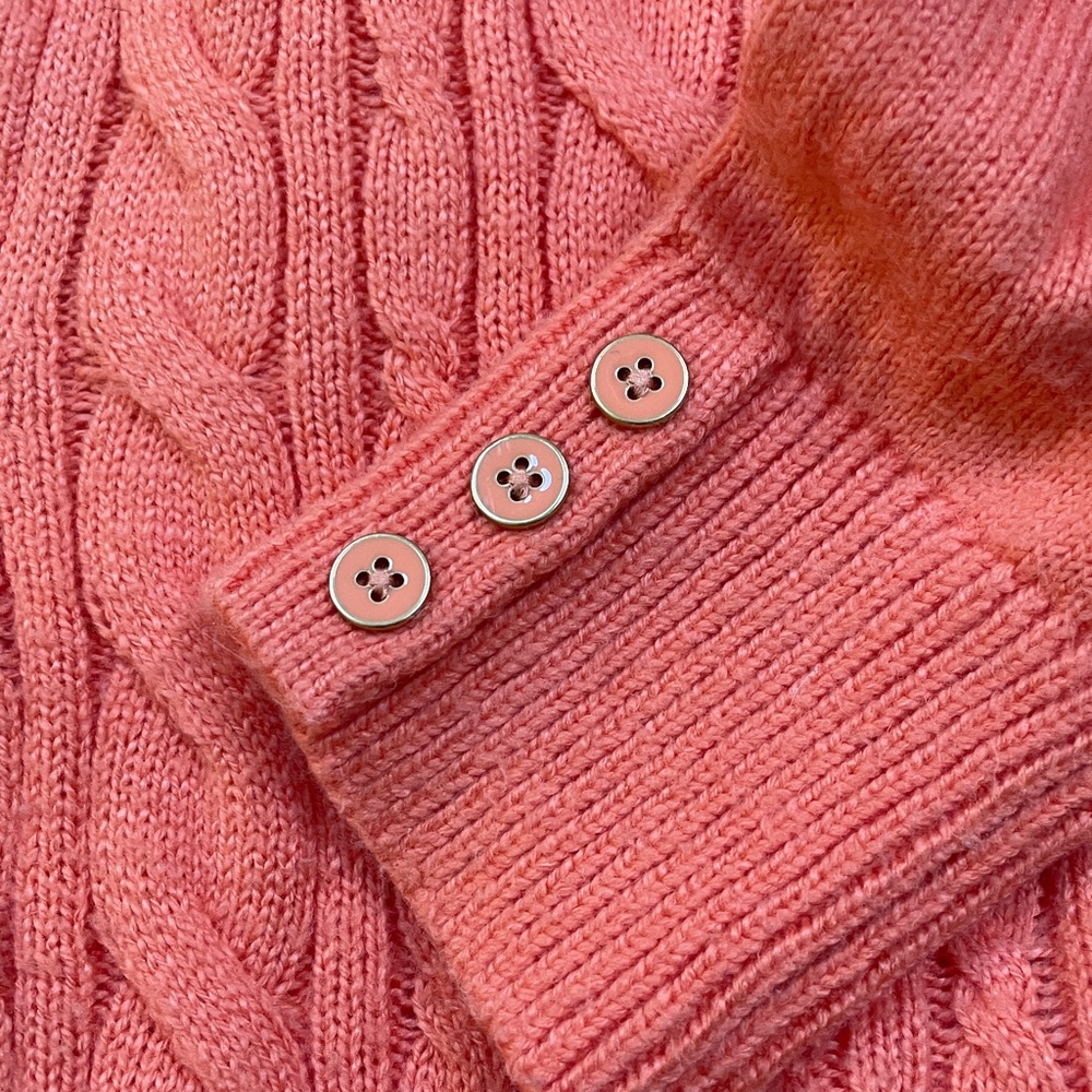 Crew neck cable sweater - Picture 5 of 6
